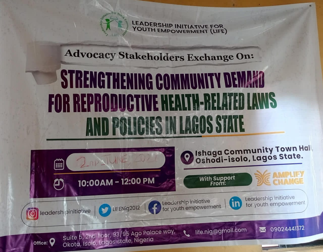 LIFE Advocates Stronger Community Support for Reproductive Health Laws in Lagos