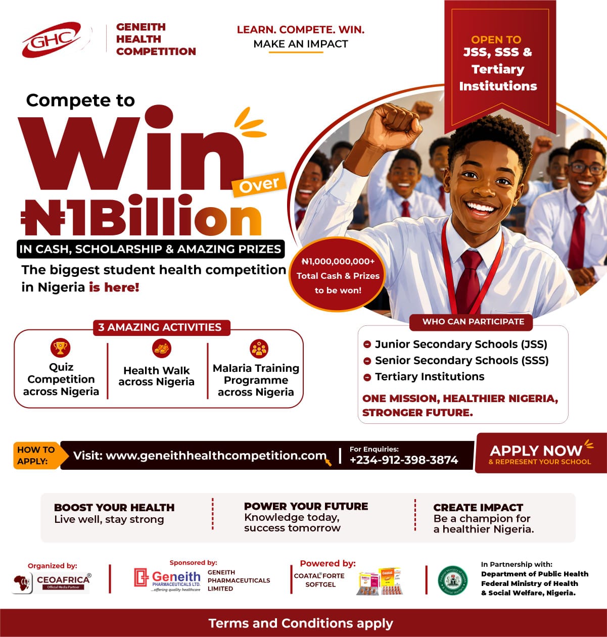 Geneith Health Competition Begins Registration, Targets Youth-Led Malaria Eradication