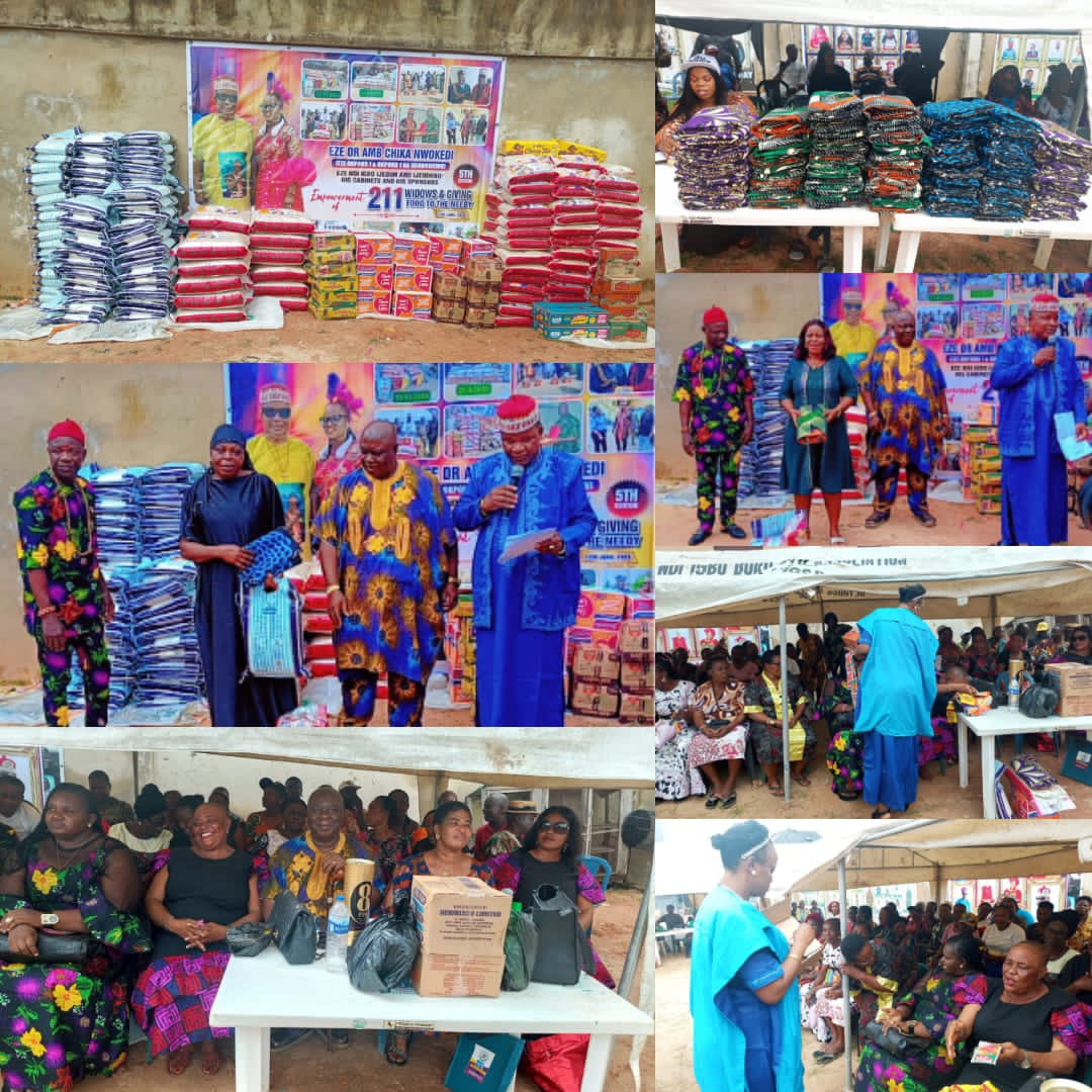 ‘He Changed My Life’: Beneficiaries Hail Eze Chika Nwokedi as Over 200 Widows, Less Privileged Receive Support