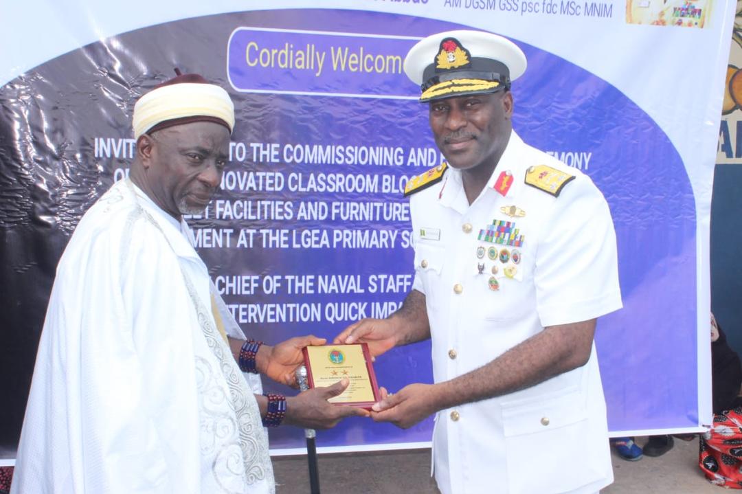 NIGERIAN NAVY COMMISSIONS CLASSROOMS, TOILET AND SPORTING FACILITIES FOR LGEA PRIMARY SCHOOL ALLOR, ANKPA