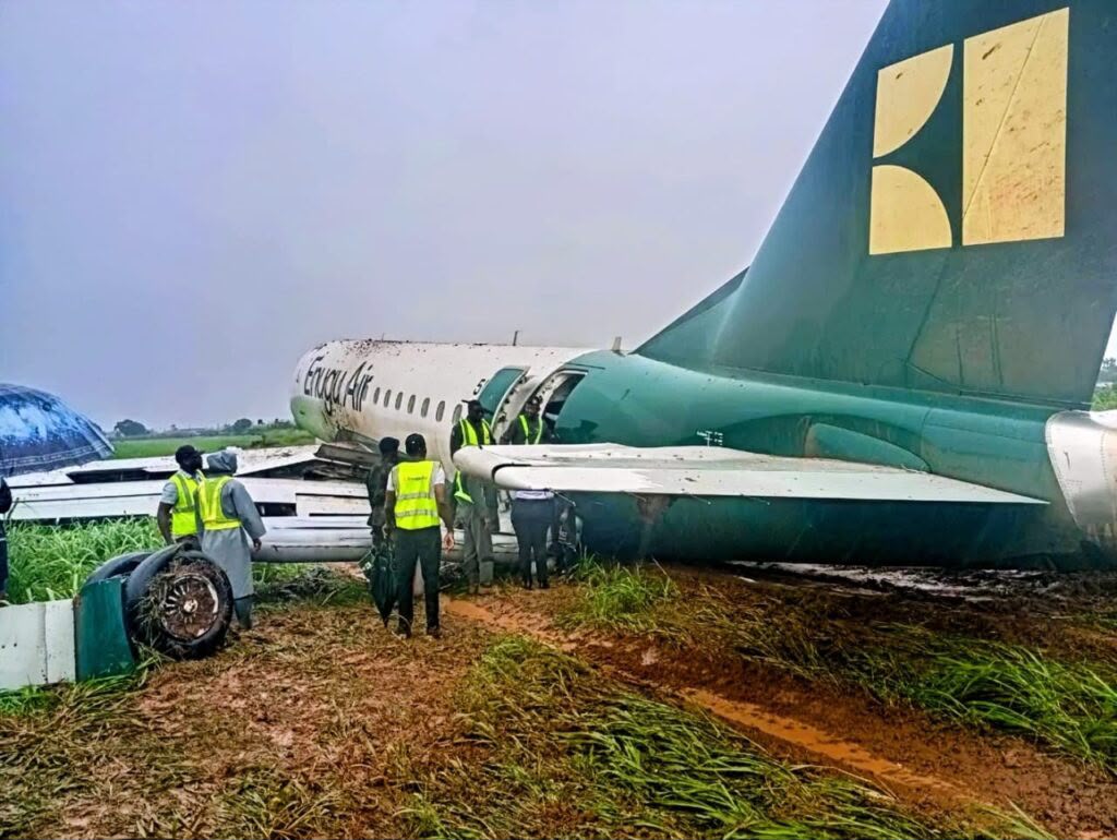 Enugu Air Aircraft Skids Off Runway at Benin Airport, No Casualties Recorded