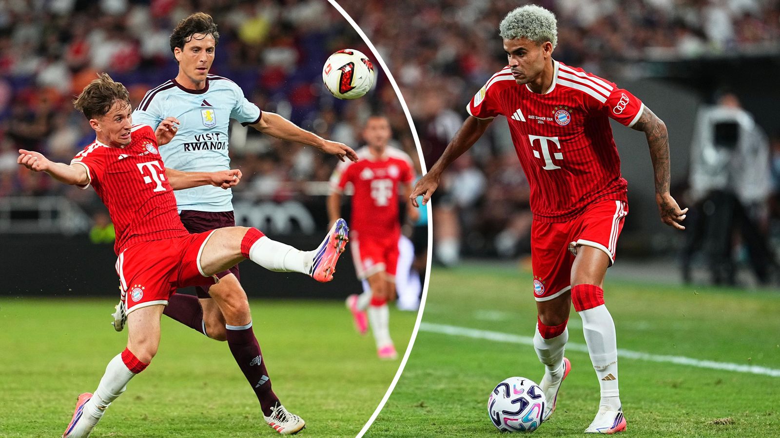Villa lose to Bayern as Luis Diaz's fine strike separates two sides