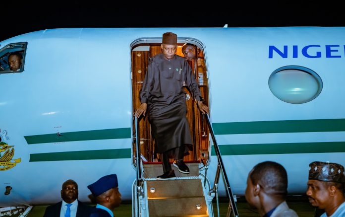 VP Shettima Returns to Nigeria after BRICS Summit