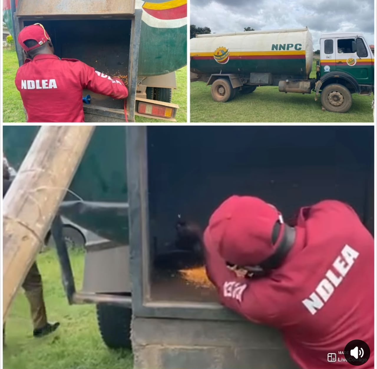 NDLEA INTERCEPTS FUEL TANKER LOADED WITH 2,145KG CANNABIS