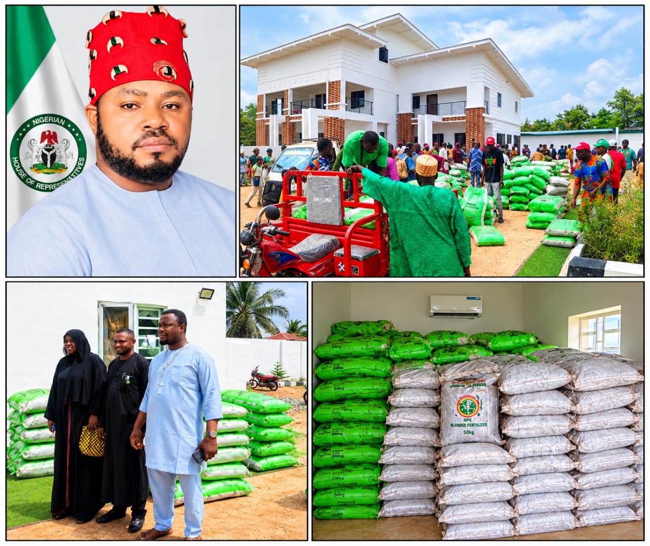 Chief Philip Agbese Gives Hope to Benue Farmers With 5,000 Bags of Fertilizer