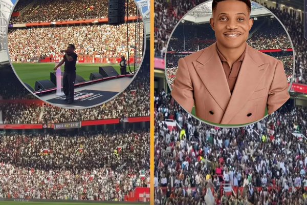 PASTOR JERRY EZE FILLS OLD TRAFFORD FOR MASSIVE PRAYER CONFERENCE